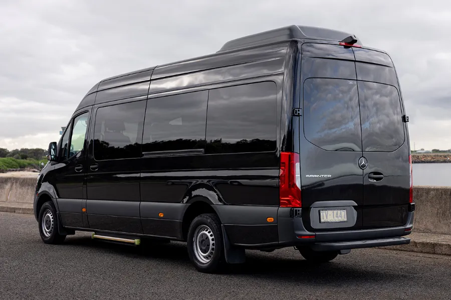 Sydney Cruise Transfer People mover Mercedes Sprinter van of TaxiWithBabySeat.com fleet