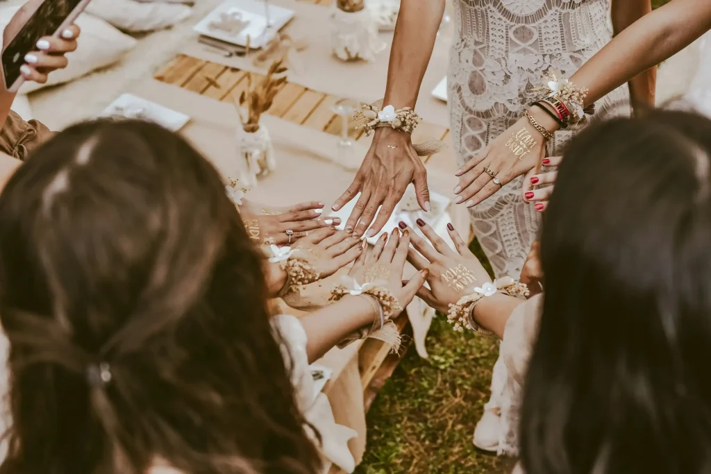 Sydney wedding transfer brides-mate group enjoying the event